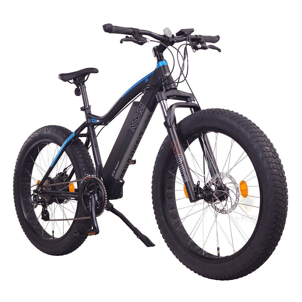 NCM Aspen Plus Fat Tyre Electric Bike, E-Bike, 48V 16Ah 250W, Electric Mountain Bike 768Wh Battery [Black 26"]