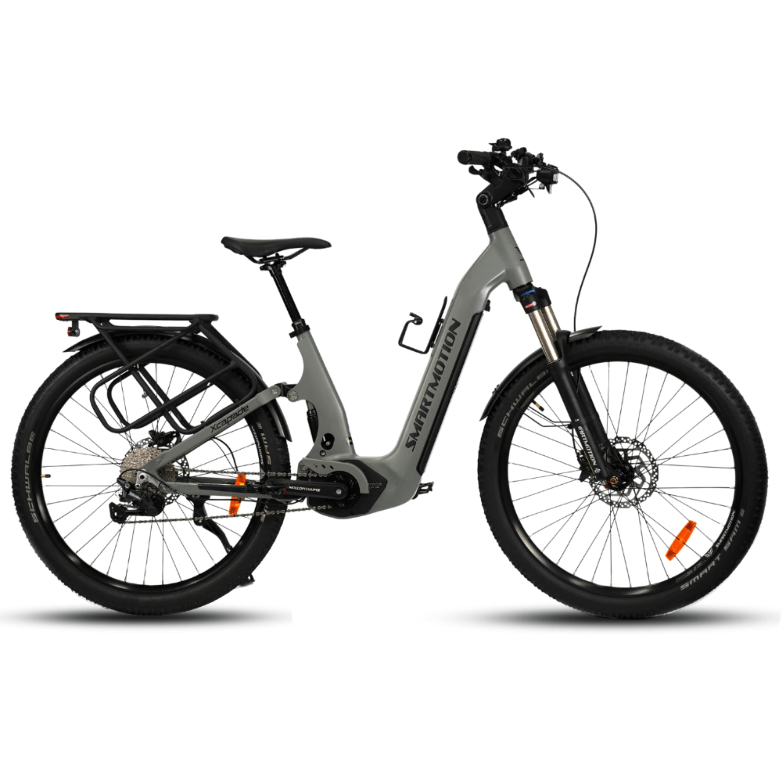 Smartmotion Xcapade Step through e bike with Dual Suspension Macarthur e Bikes